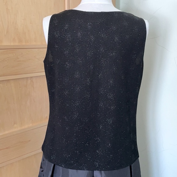 🇨🇦  Black Sparkly Sleeveless Top, Size XL - Picture 7 of 10